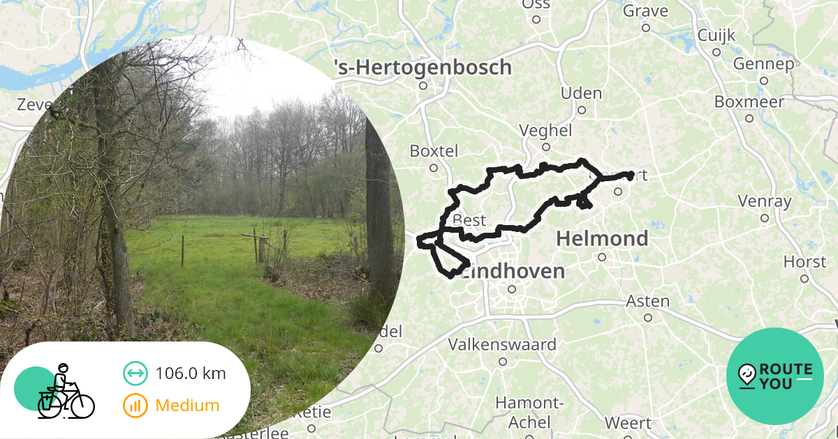 Oirschot 103km 2023 - Recreatieve Fietsroute | RouteYou