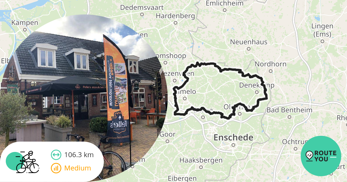 Fietsroute Twente-Noord - Racefietsroute | RouteYou