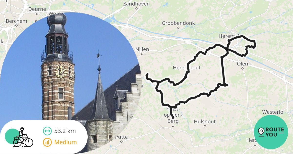 kaartjes - Recreatieve fietsroute | RouteYou