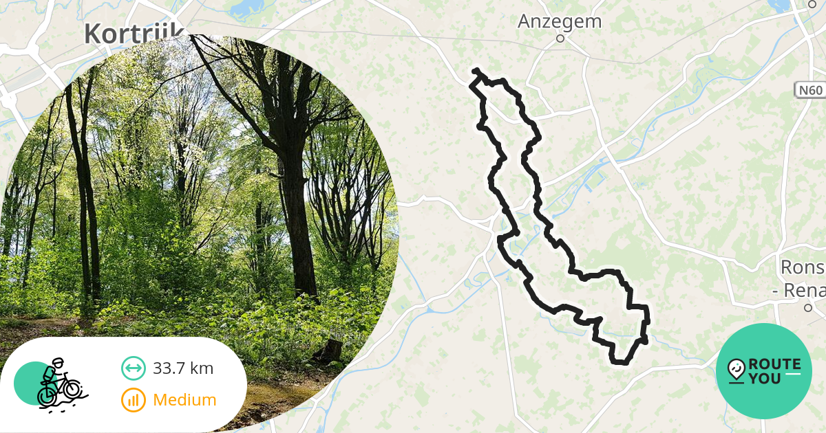 Ingooigem Mountainbikeroute RouteYou