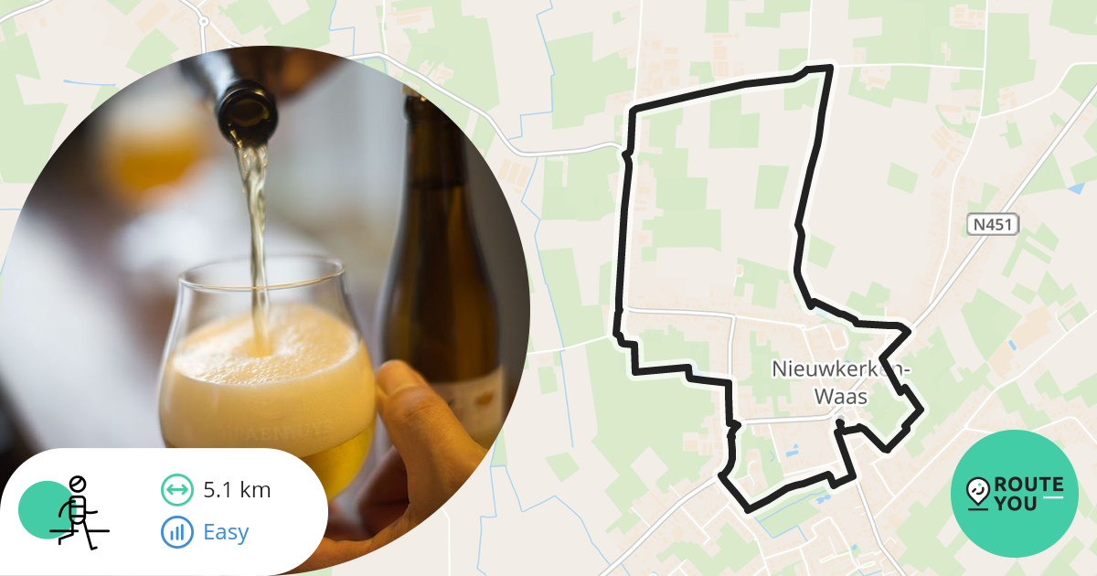 NieuwkerkenWaas Wandeling 5km Recreatieve wandelroute RouteYou