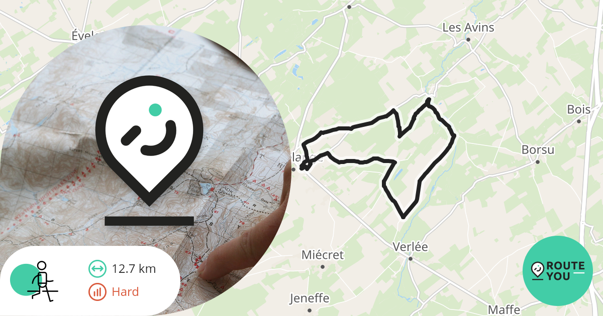 Promenade de la Pyramide Wandelroute RouteYou