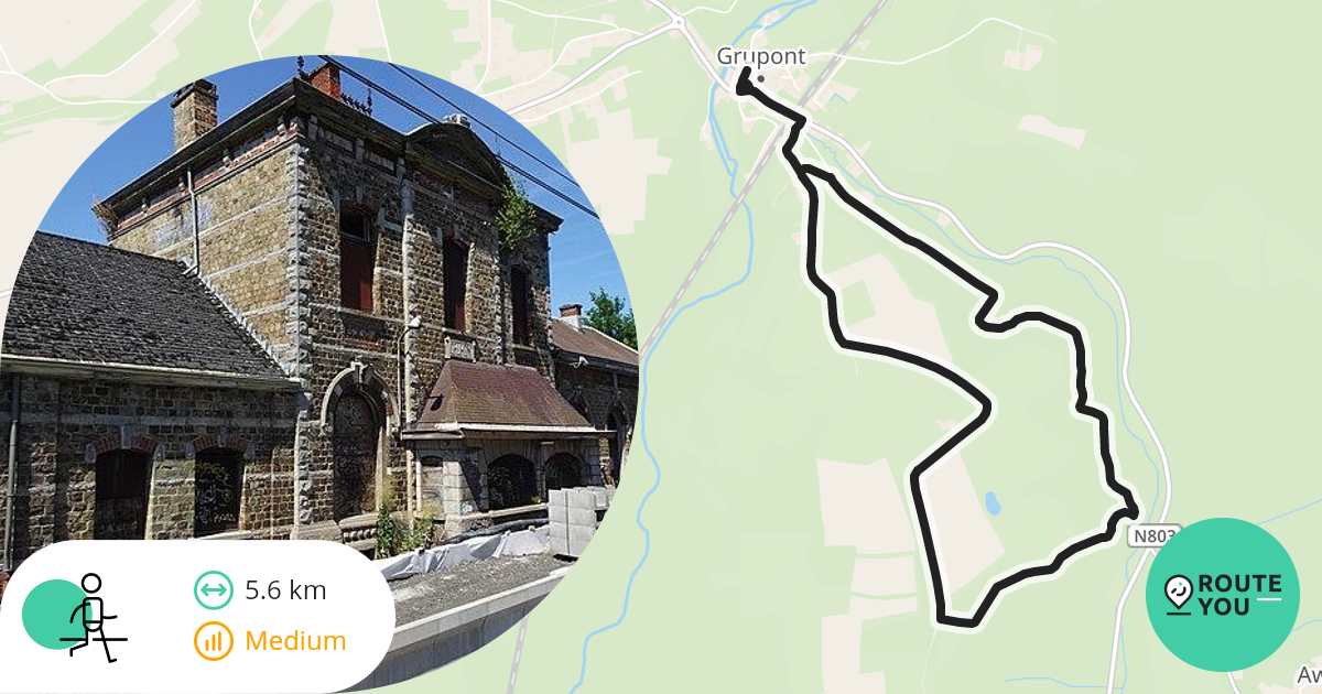 Variante de la Promenade du Bois Machi Wandelroute RouteYou
