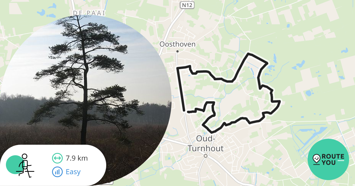 Landelijk OudTurnhout Wandelroute RouteYou