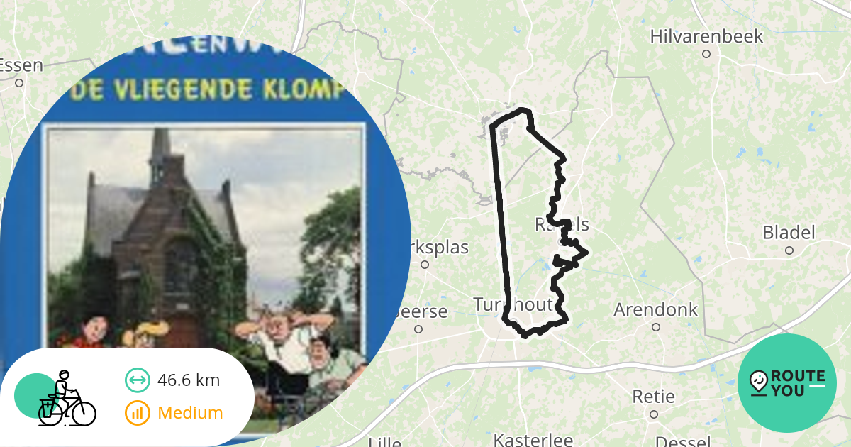 Turnhout langs het bels lijntje Recreatieve fietsroute RouteYou Turnhout langs het bels lijntje Recreatieve fietsroute RouteYou
