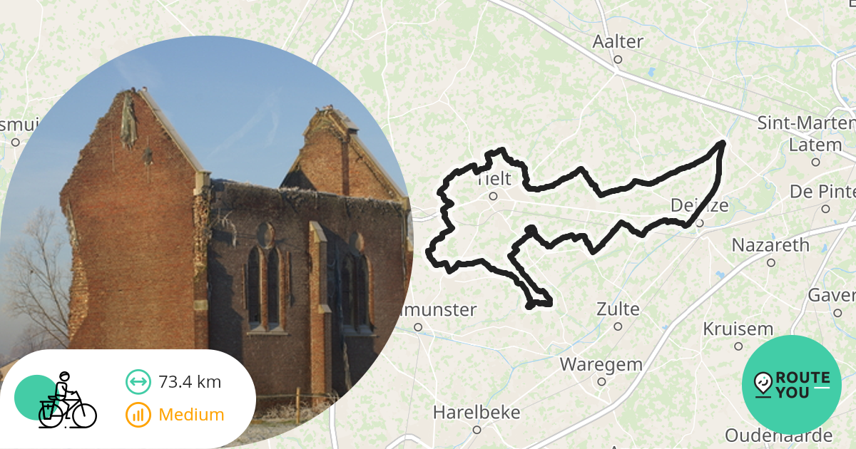 Nevele - Oostrozebeke - Recreatieve fietsroute | RouteYou