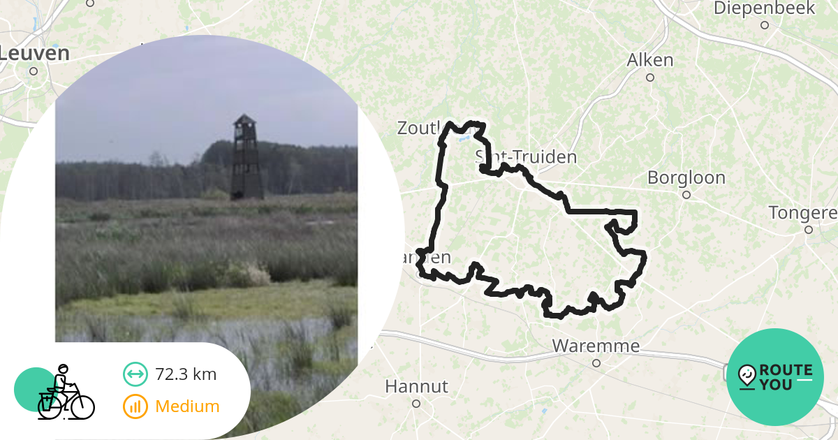 SintTruiden 2023 Recreatieve fietsroute RouteYou