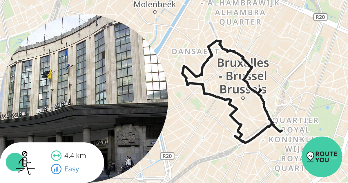 Brussel - Recreatieve Wandelroute | RouteYou