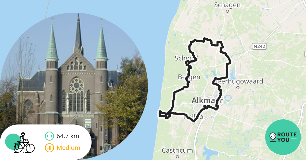 Egmond aan Zee Recreatieve fietsroute RouteYou