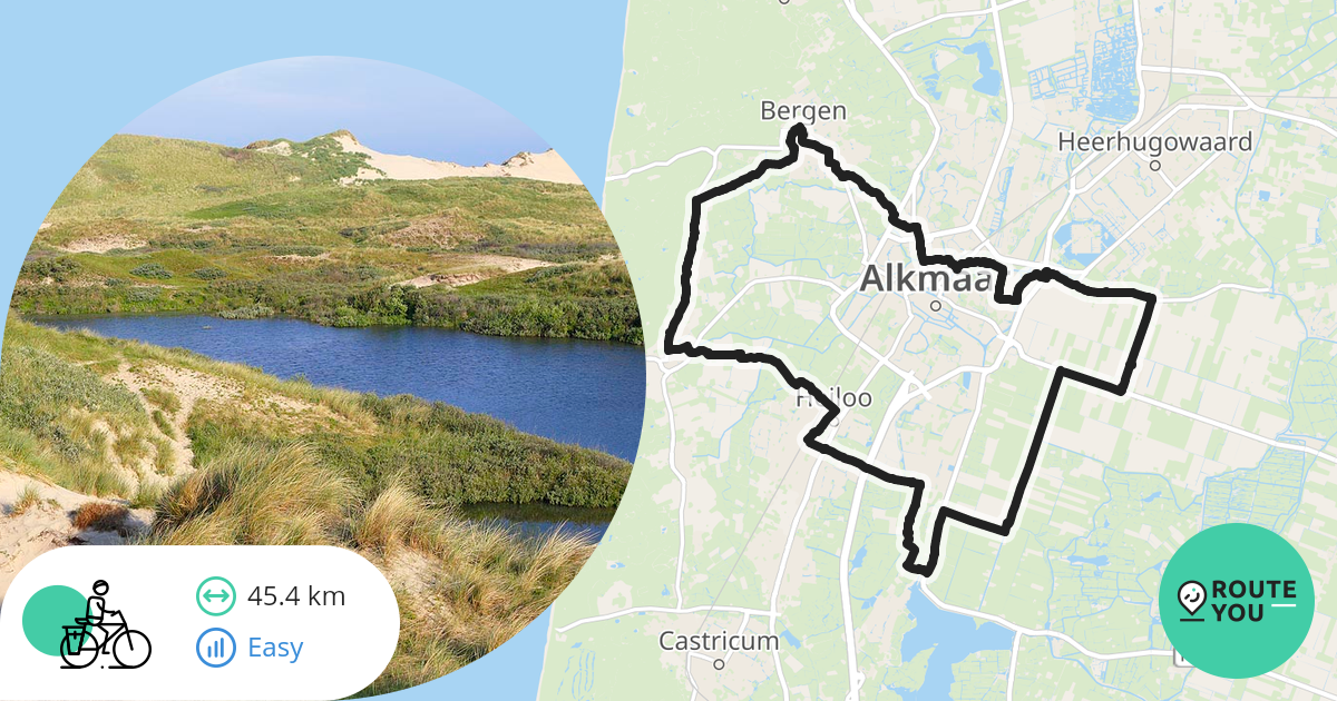 Bollenroute vanuit Egmond aan den Hoef (46 km) Recreatieve fietsroute