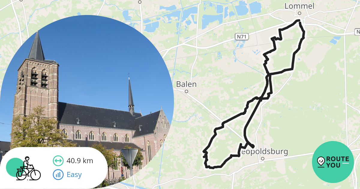 LommelKerkhovenVuvuzela Ham Recreatieve fietsroute RouteYou