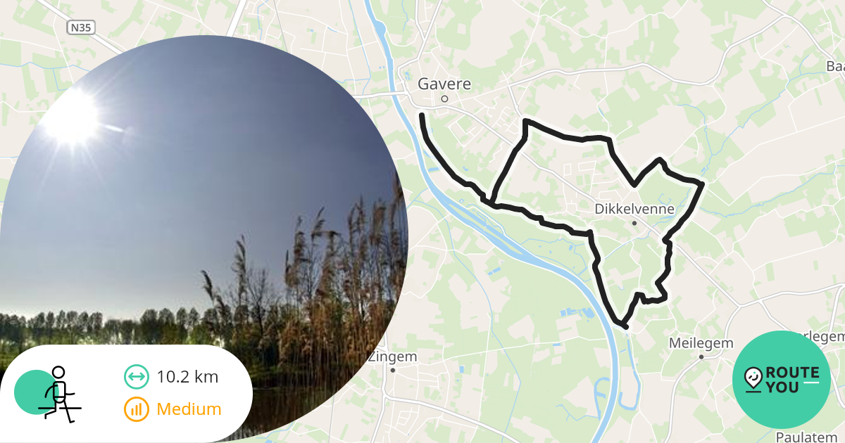 gavere-dikkelvenne-10k-wandelroute-routeyou