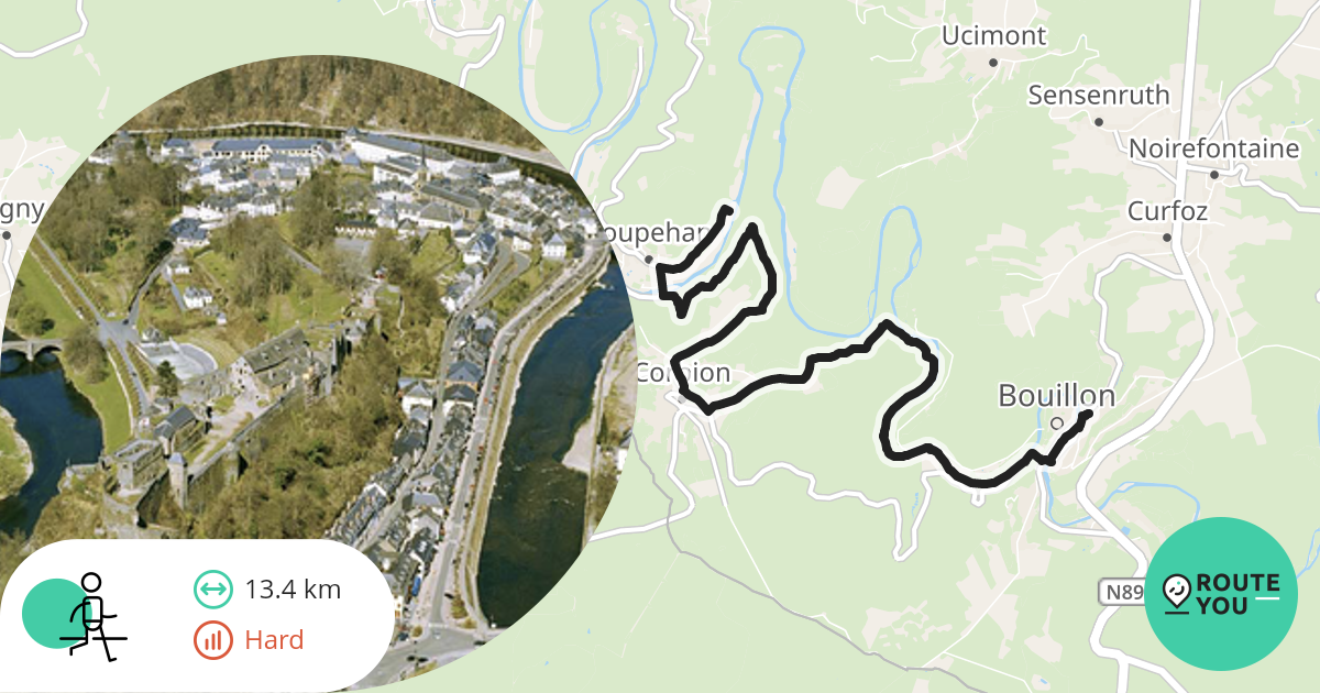 Dag 2 Poupehan Bouillon Wandelroute RouteYou