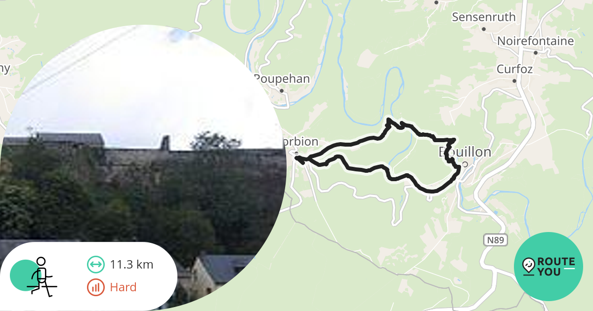 Bouillon Wandelroute RouteYou