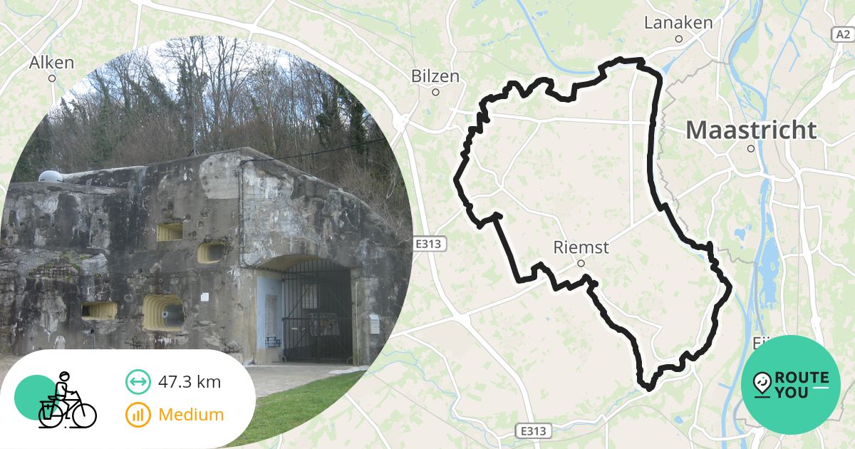 Riemst - Recreatieve fietsroute | RouteYou