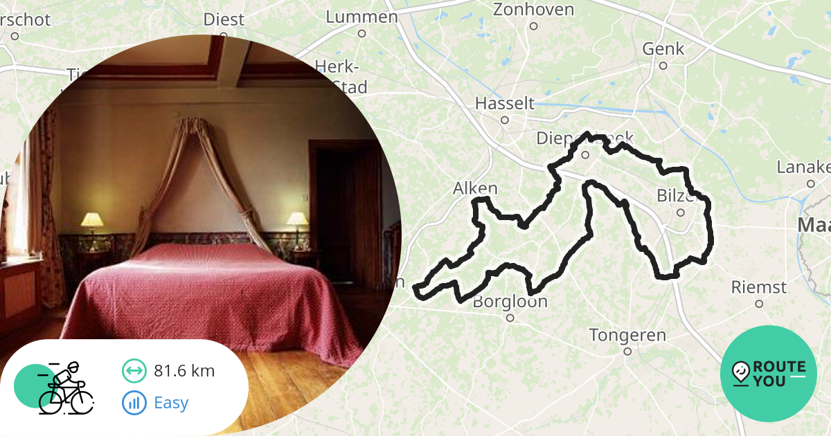 Alden biesen2023 Racefietsroute RouteYou
