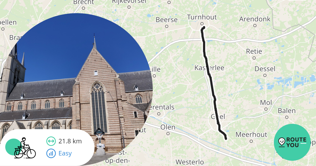 Turnhout Winkelomheide Recreatieve Fietsroute RouteYou