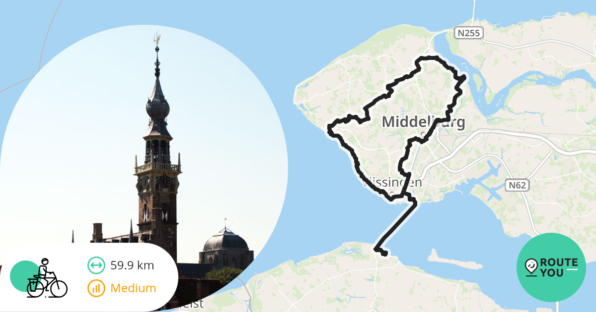 Breskens - Vlissingen - Recreatieve fietsroute | RouteYou