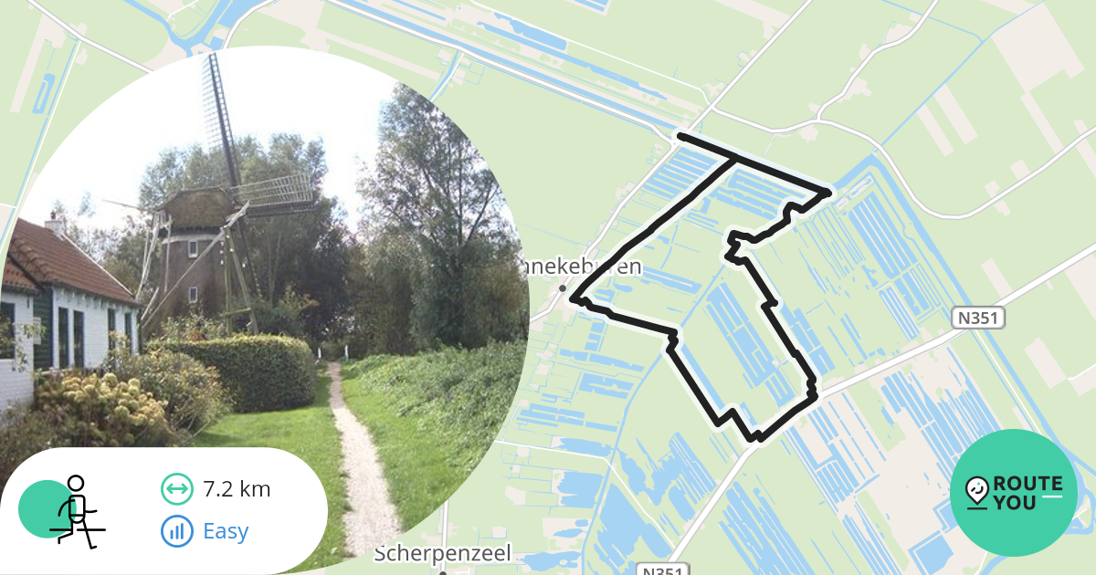 Rottige Meente Wandelroute RouteYou