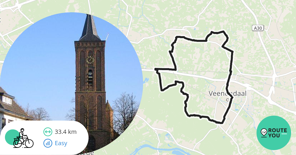 Veenendaal Renswoude Scherpenzeel Overberg Recreatieve Fietsroute Routeyou 