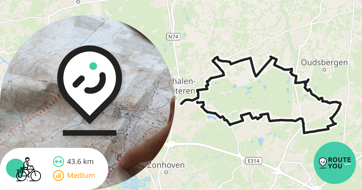 Houthalen Oudsbergen Recreatieve fietsroute RouteYou