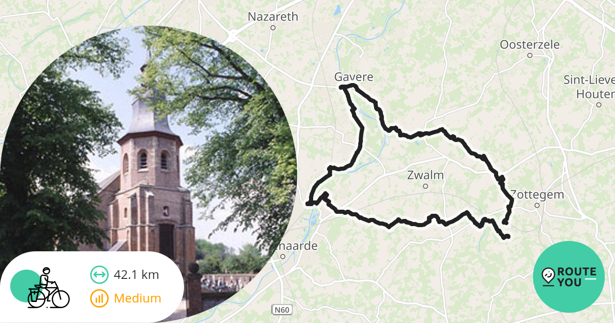 Sint -Gavere - Recreatieve fietsroute | RouteYou