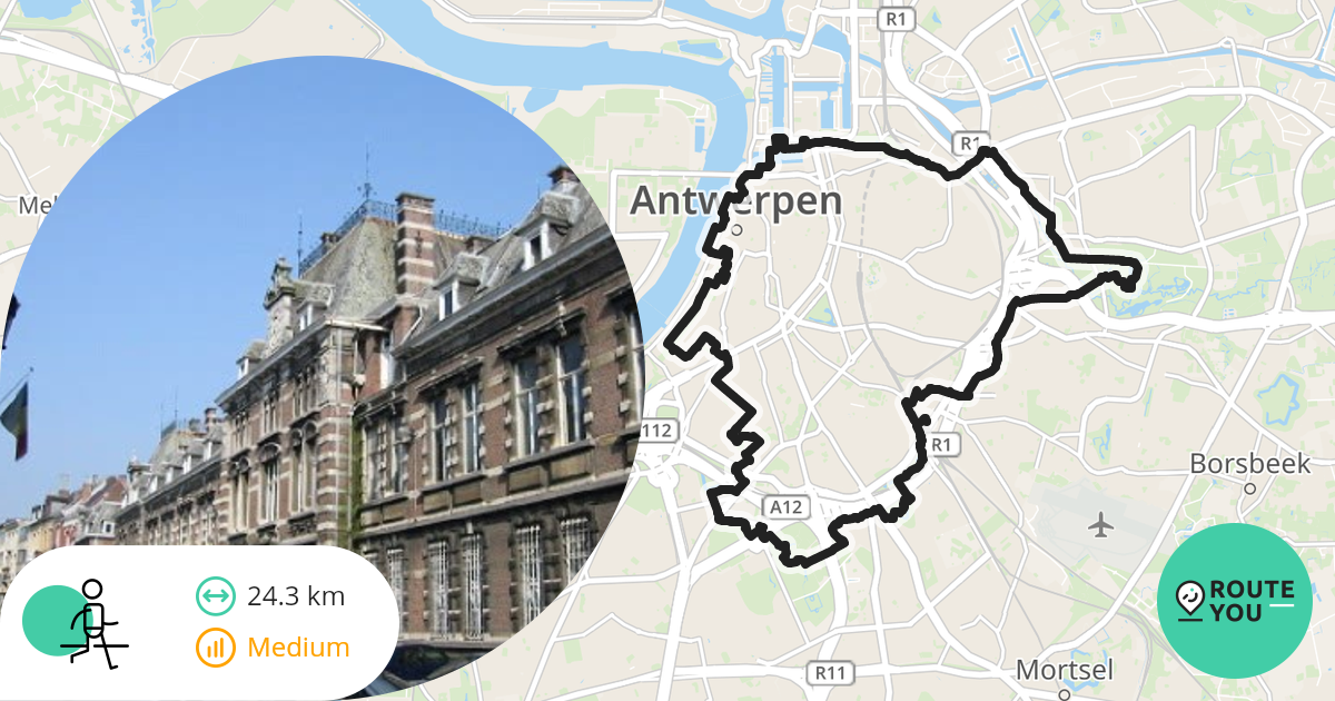 Berchem Antwerpen Wandelroute RouteYou