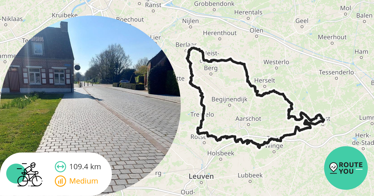 WielerVerhaal Fietsroute 110 Km Hageland Met Onder Meer Wijngaardstraat En Kraaikant