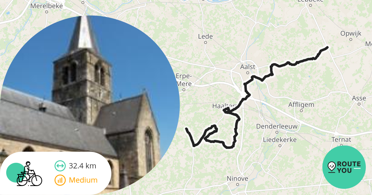 Ronde van Vlaanderen 2024 in Aalst Recreatieve fietsroute RouteYou