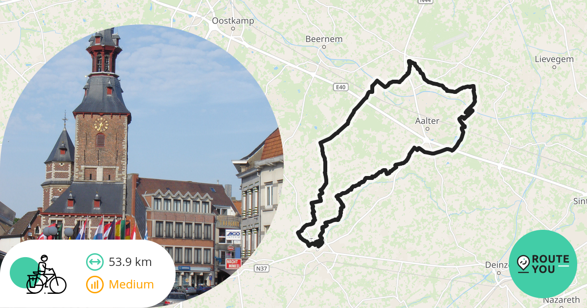 TieltBellemTielt2024 Recreational cycle route RouteYou