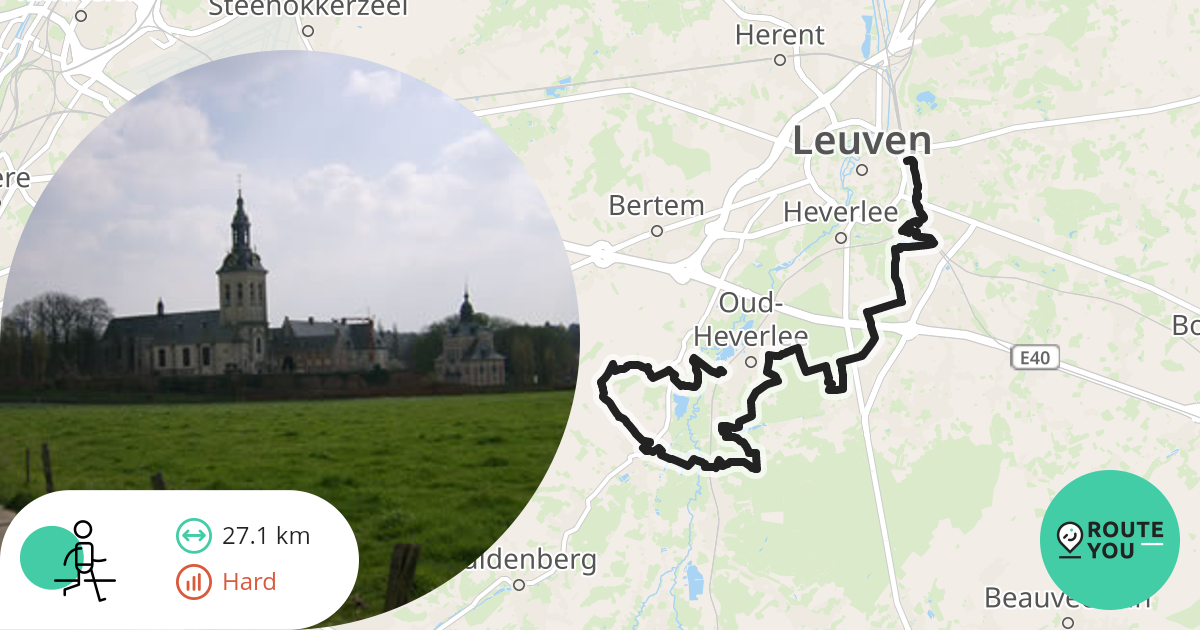 OudHeverlee Leuven Wandelroute RouteYou