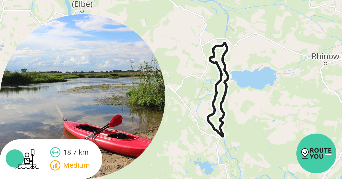 Kanurundtour über die Gülper Havel Kanu/KajakRoute RouteYou