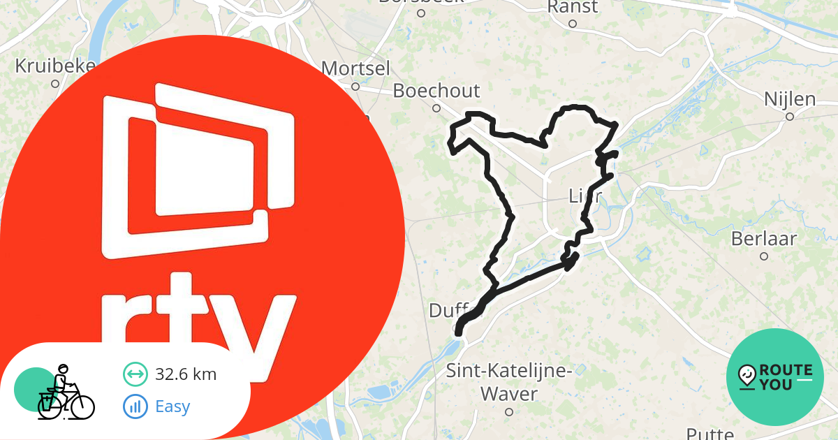 Rtv Jaar Vertrek Lier Recreatieve Fietsroute Routeyou