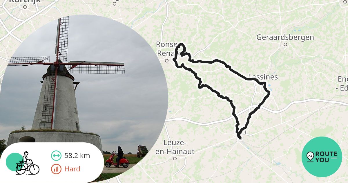 Te Routes Om de koffie te Ath - Recreatieve fietsroute | RouteYou