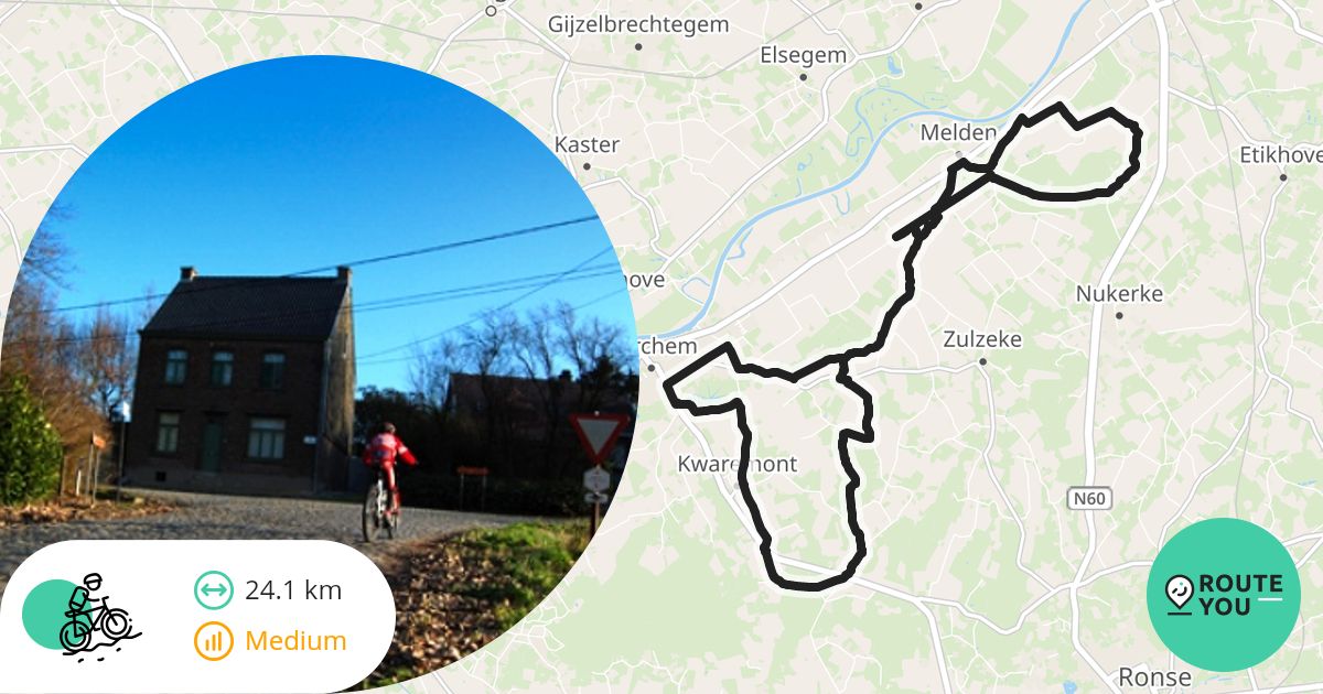 Kwaremont, pater en koppenberg 2 - Mountainbikeroute | RouteYou