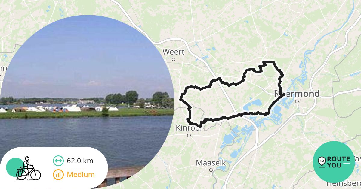 Horn 62 km - Recreatieve fietsroute | RouteYou