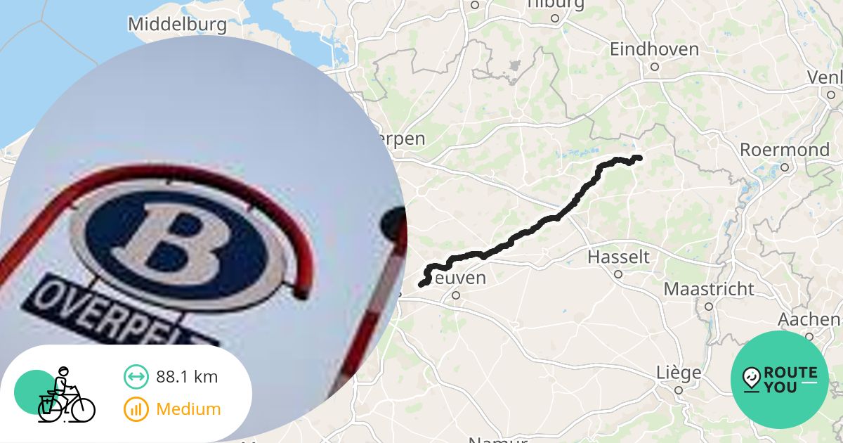 Overpelt Overpelt - Kwerps - Recreatieve fietsroute | RouteYou