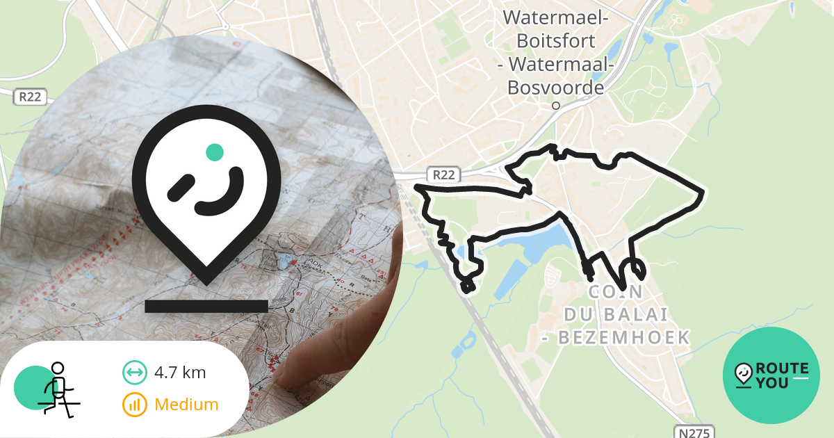 #250728 - Boitsfort, between Coin du Balai and Tournay-Solvay Park - 5 km - Walking route | RouteYou