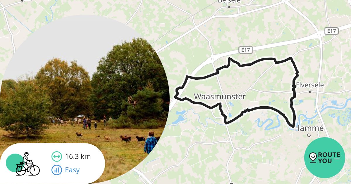 Lus Begint In Waasmunster 08 09 26 Recreatieve Fietsroute RouteYou
