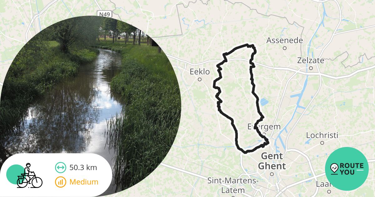 Lus Begint In Gent 08 09 26 Recreatieve Fietsroute RouteYou