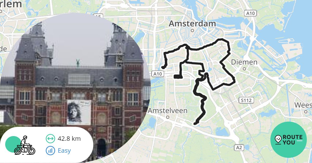 Amsterdam Marathon 2026 - Motorroute | RouteYou