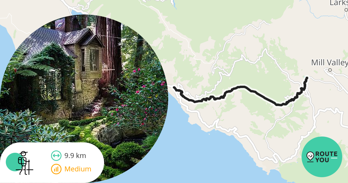 Dipsea Race route Hiking route RouteYou