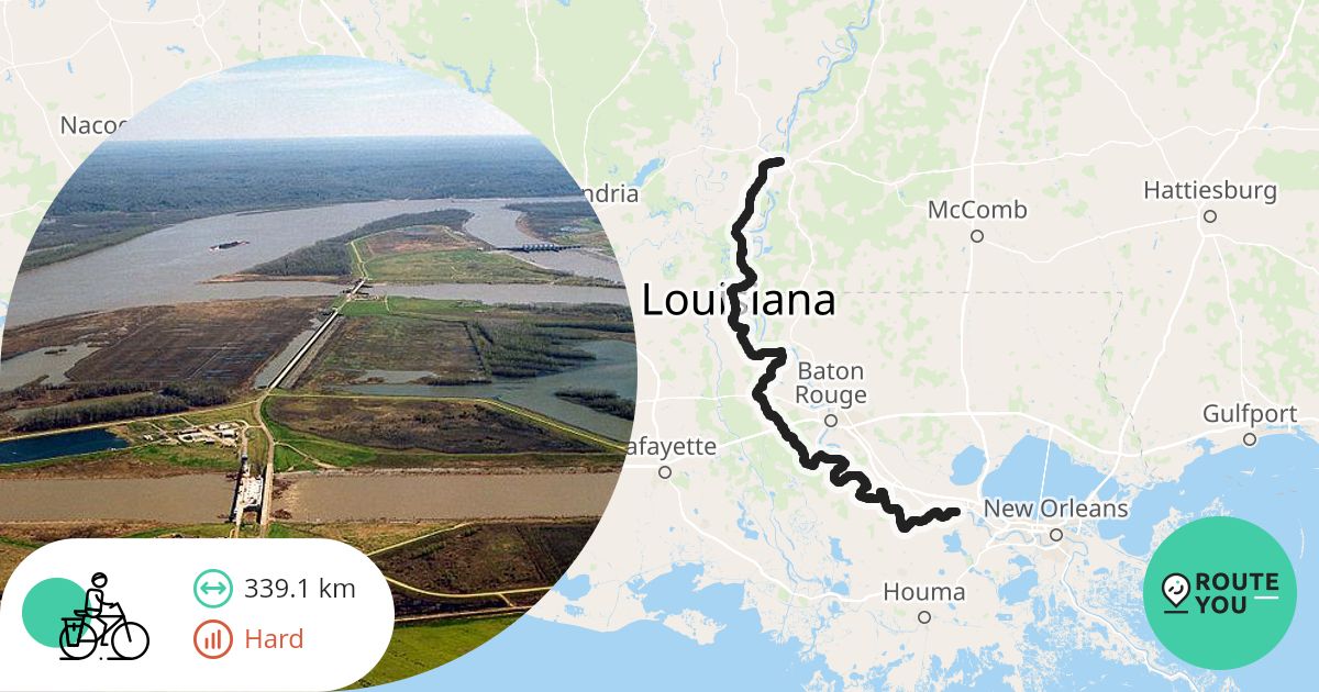 Mississippi River Trail (Louisiana) - Recreational cycle route | RouteYou