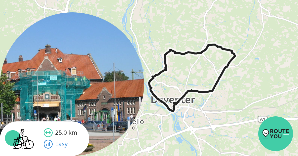 Rondje Deventer Recreatieve Fietsroute RouteYou