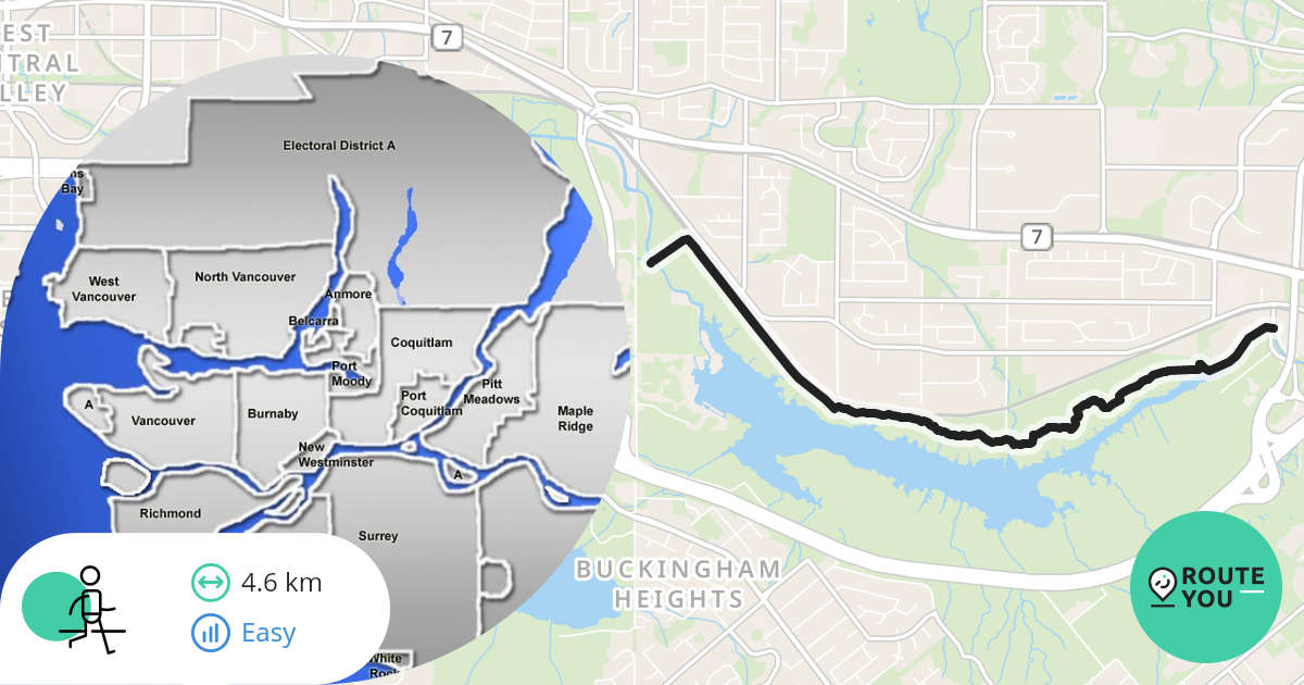 Central Valley Greenway Map Central Valley Greenway - Walking Route | Routeyou