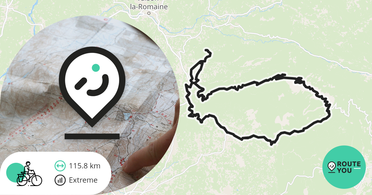 Mt. Ventoux.gpx Cycle route RouteYou