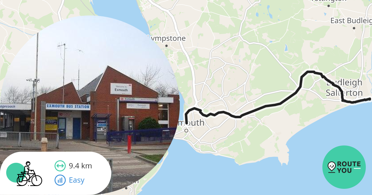 Budleigh Salterton To Exmouth Recreational Cycle Route RouteYou