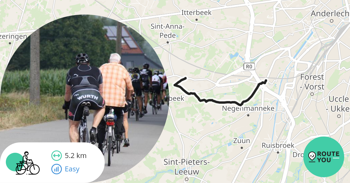 Brico Anderlecht - Recreatieve Fietsroute | RouteYou