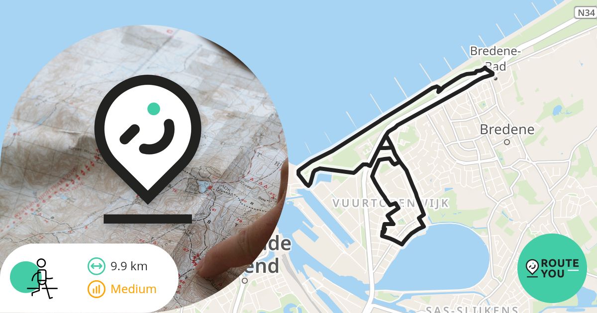 De Vuurtorenwijk en een stukje van Bredene - Wandelroute | RouteYou