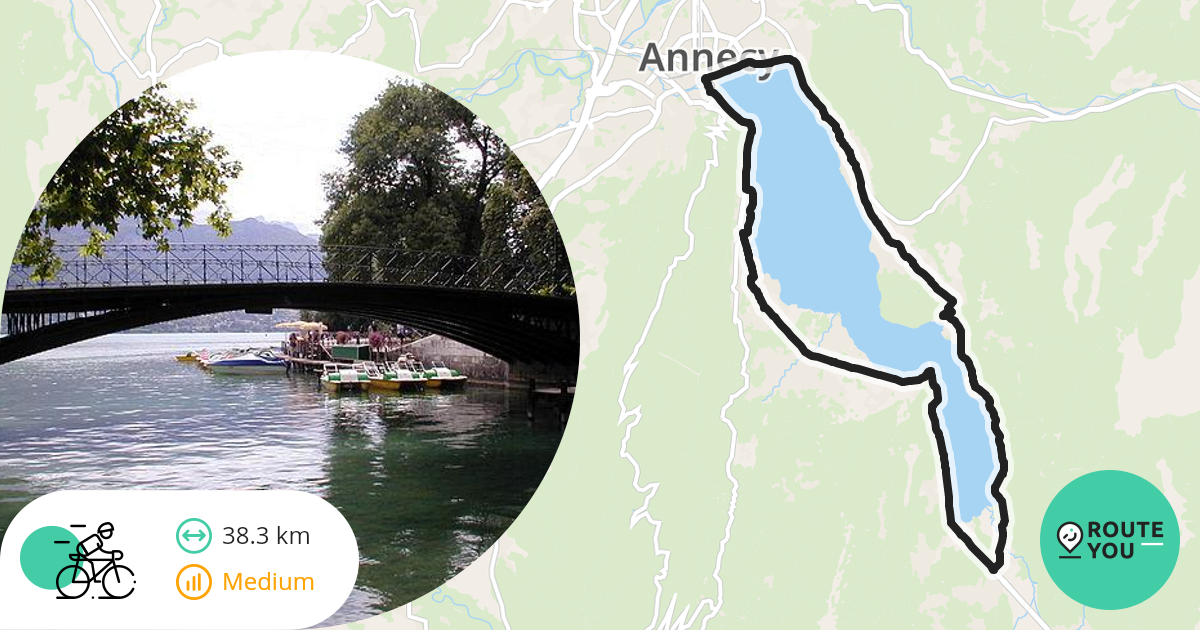 tour lac annecy km